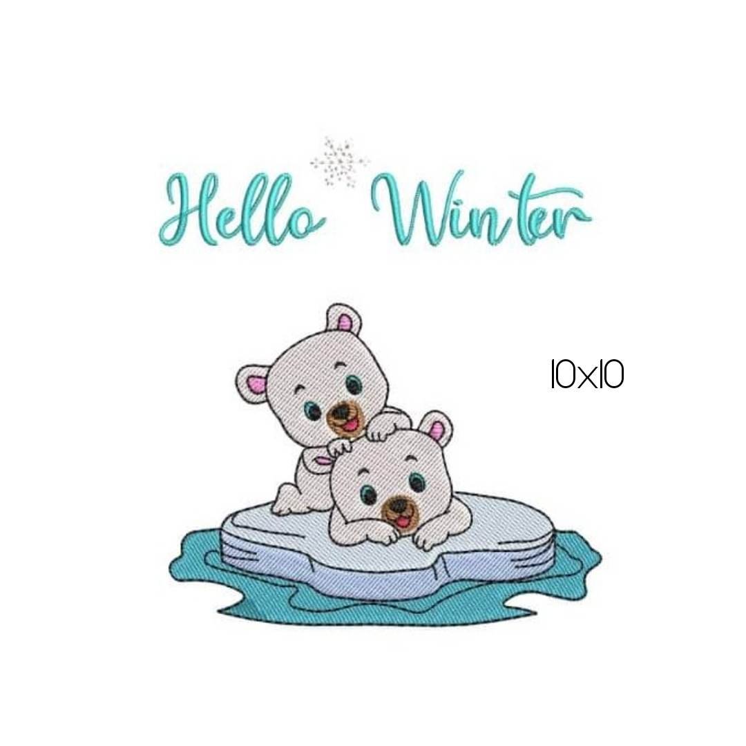 Stickdatei Eisbären auf Scholle von stiXXie by lajana