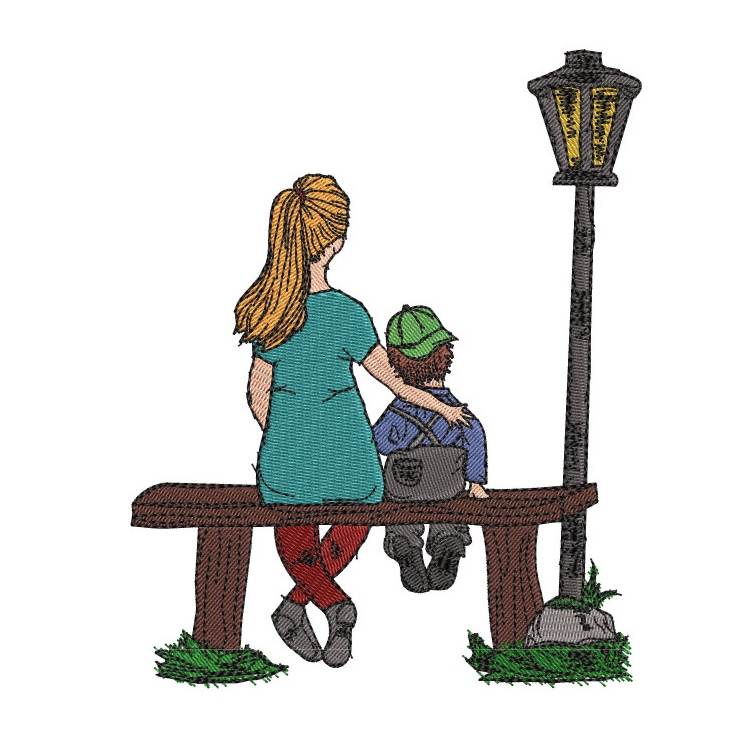Stickdatei Geschwisterliebe von stiXXie by lajana