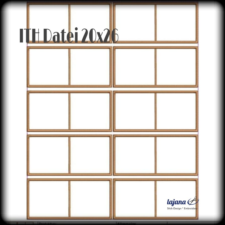 ITH Stickdatei Dominospiel Blanko von stiXXie by lajana