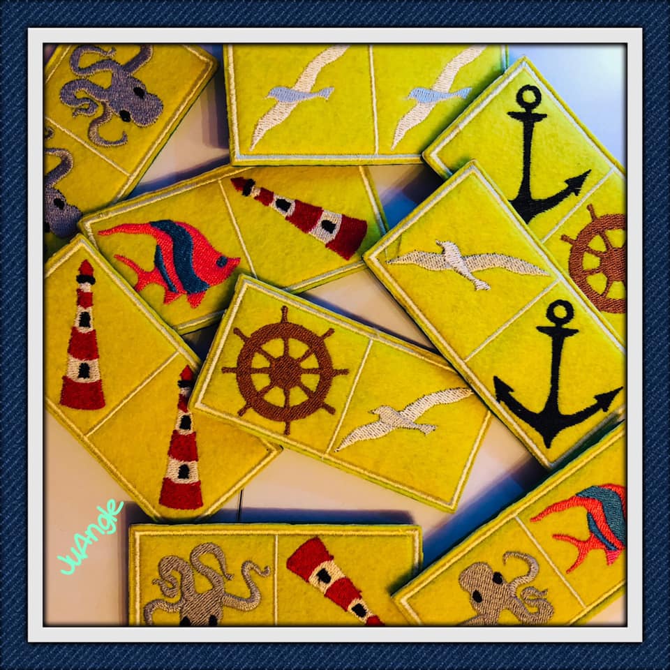 ITH Stickdatei Dominospiel Blanko von stiXXie by lajana