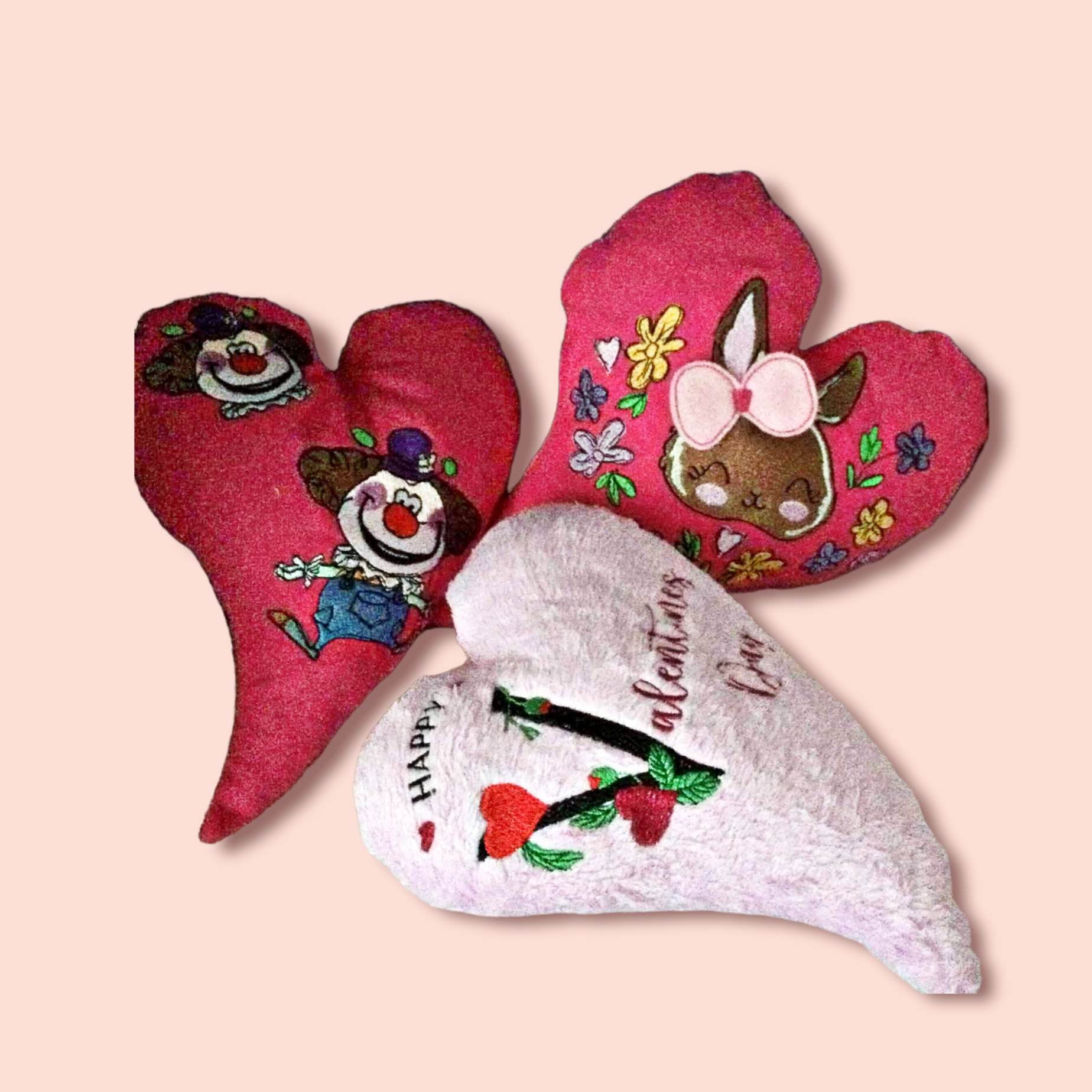 ITH Stickdatei Kissen Herzform von stiXXie by lajana