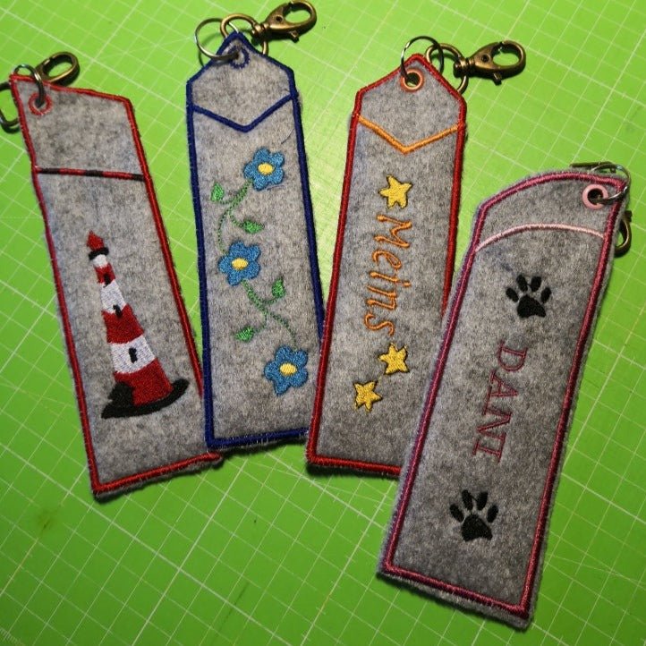 ITH Stickdatei Lesezeichen / Stifte-Etui von stiXXie by lajana