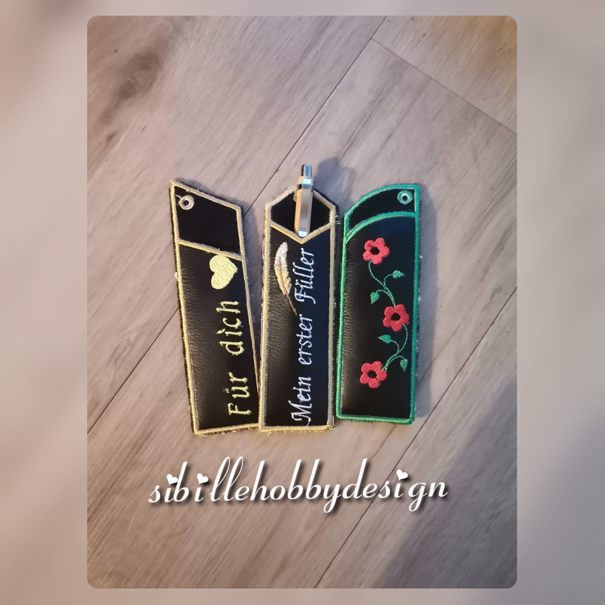 ITH Stickdatei Lesezeichen / Stifte-Etui von stiXXie by lajana