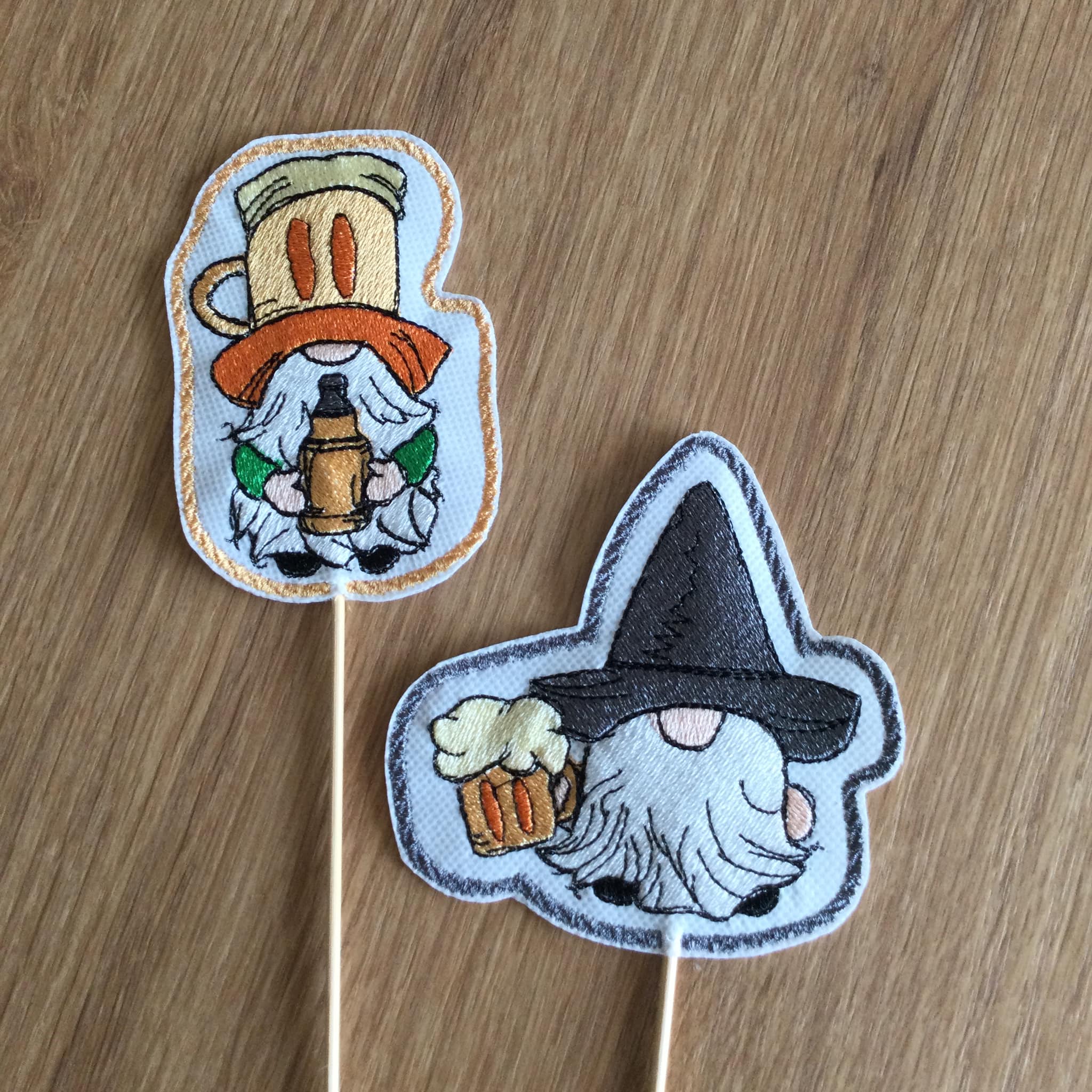 ITH Stickdatei Stabfigur, Anhänger und Vollstick Bierwichtel von stiXXie by lajana
