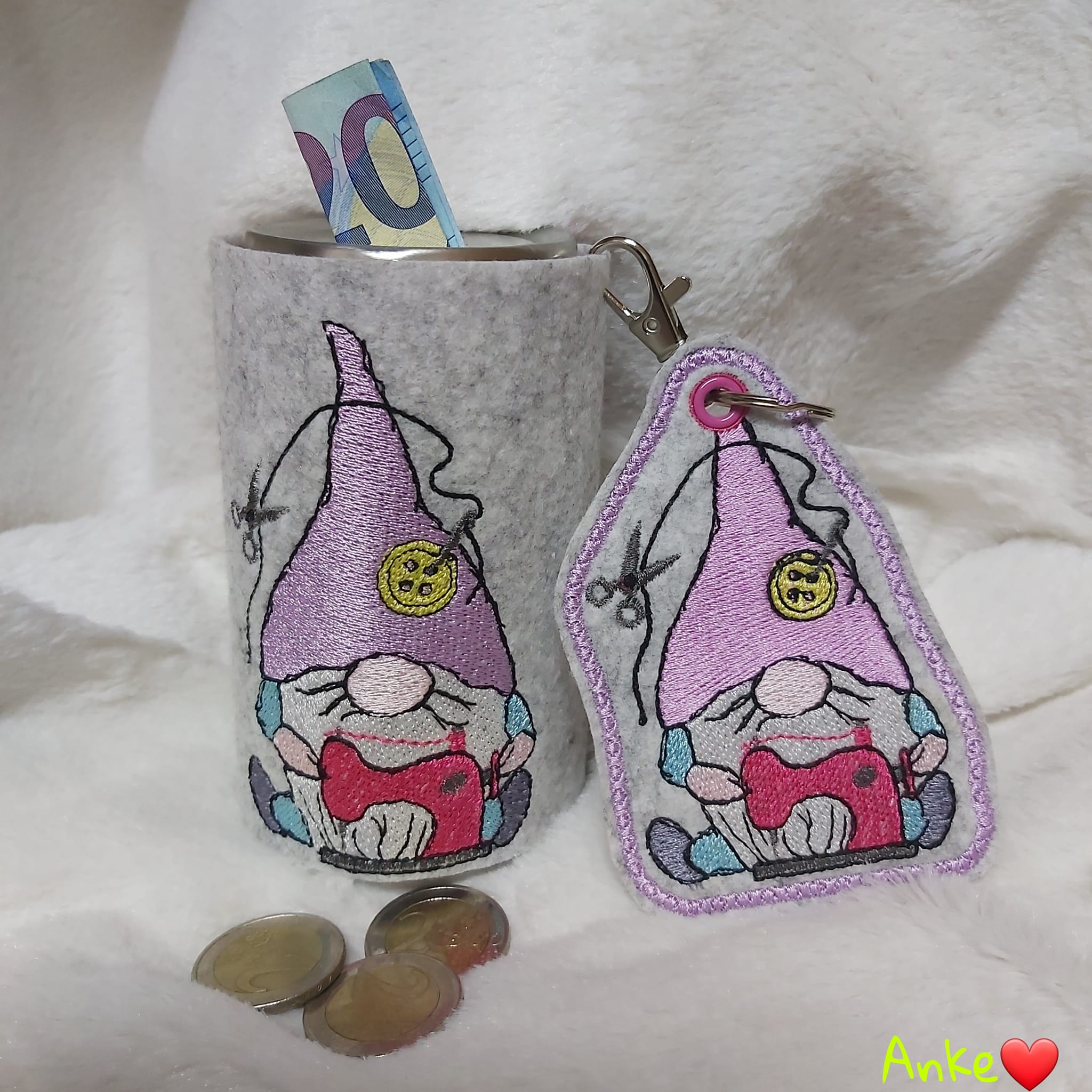 ITH Stickdatei Stabfigur, Anhänger und Vollstick Nähwichtel von stiXXie by lajana