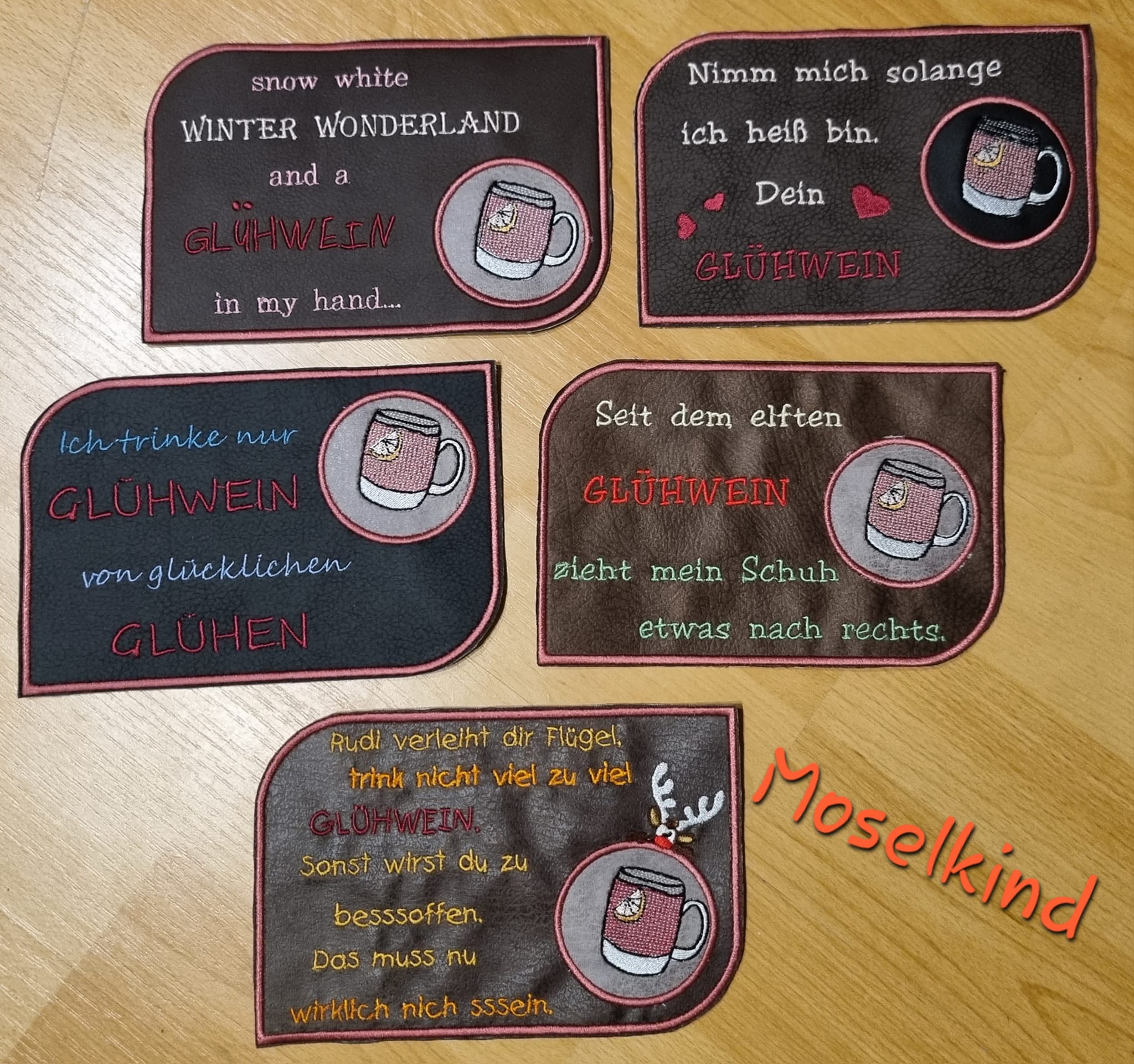 ITH Stickdatei Tassenlounges (Mugrugs) Glühwein von stiXXie by lajana