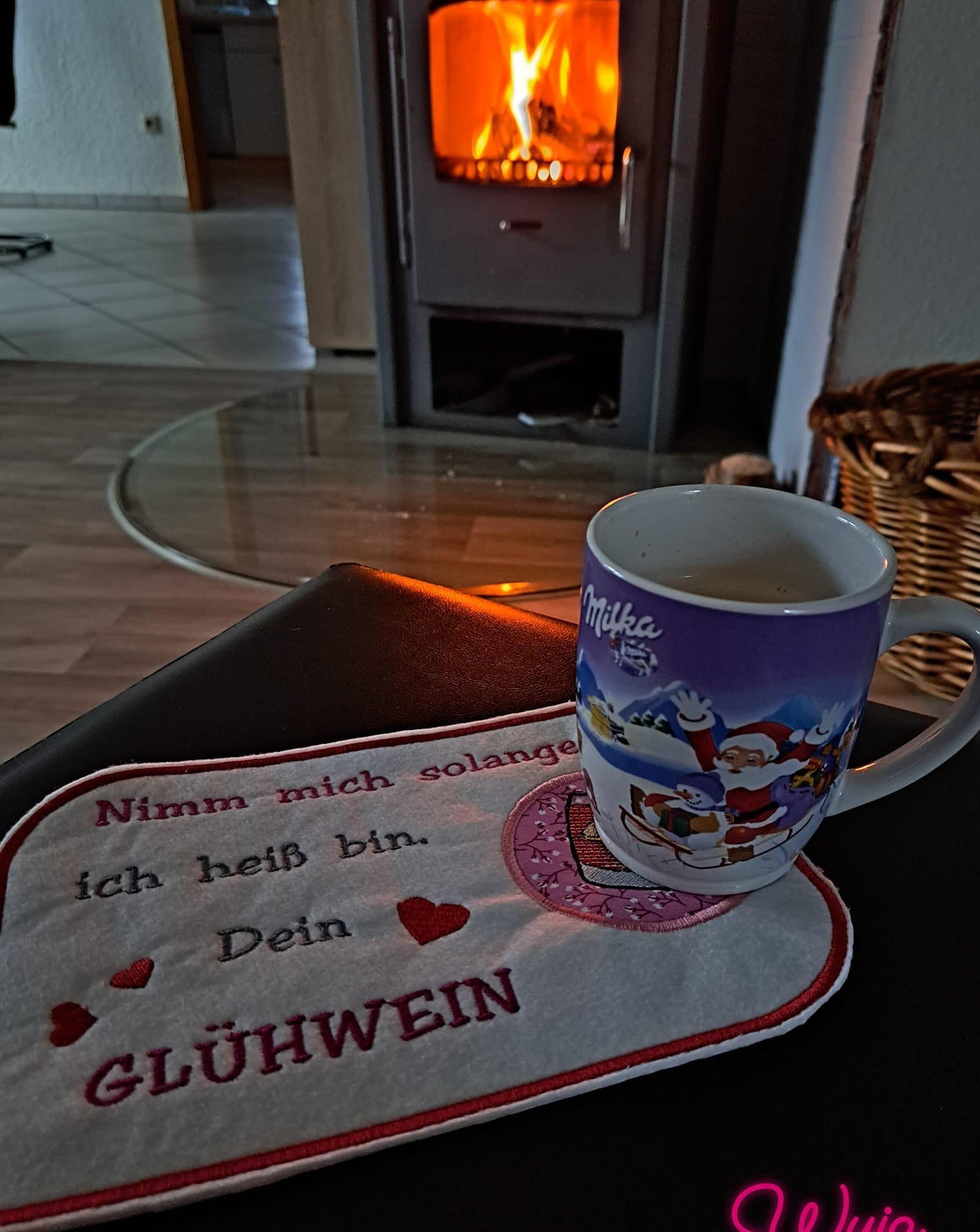 ITH Stickdatei Tassenlounges (Mugrugs) Glühwein von stiXXie by lajana