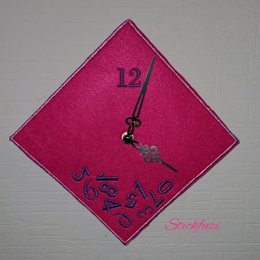 ITH Stickdatei Uhr Zahlenchaos von stiXXie by lajana