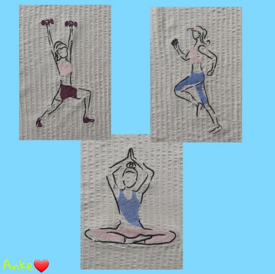 Stickdatei Sport mit Sprüchen von stiXXie by lajana