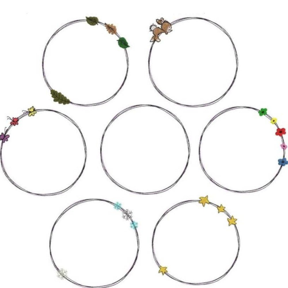 Stickdatei Doodlerahmen Set von stiXXie by lajana