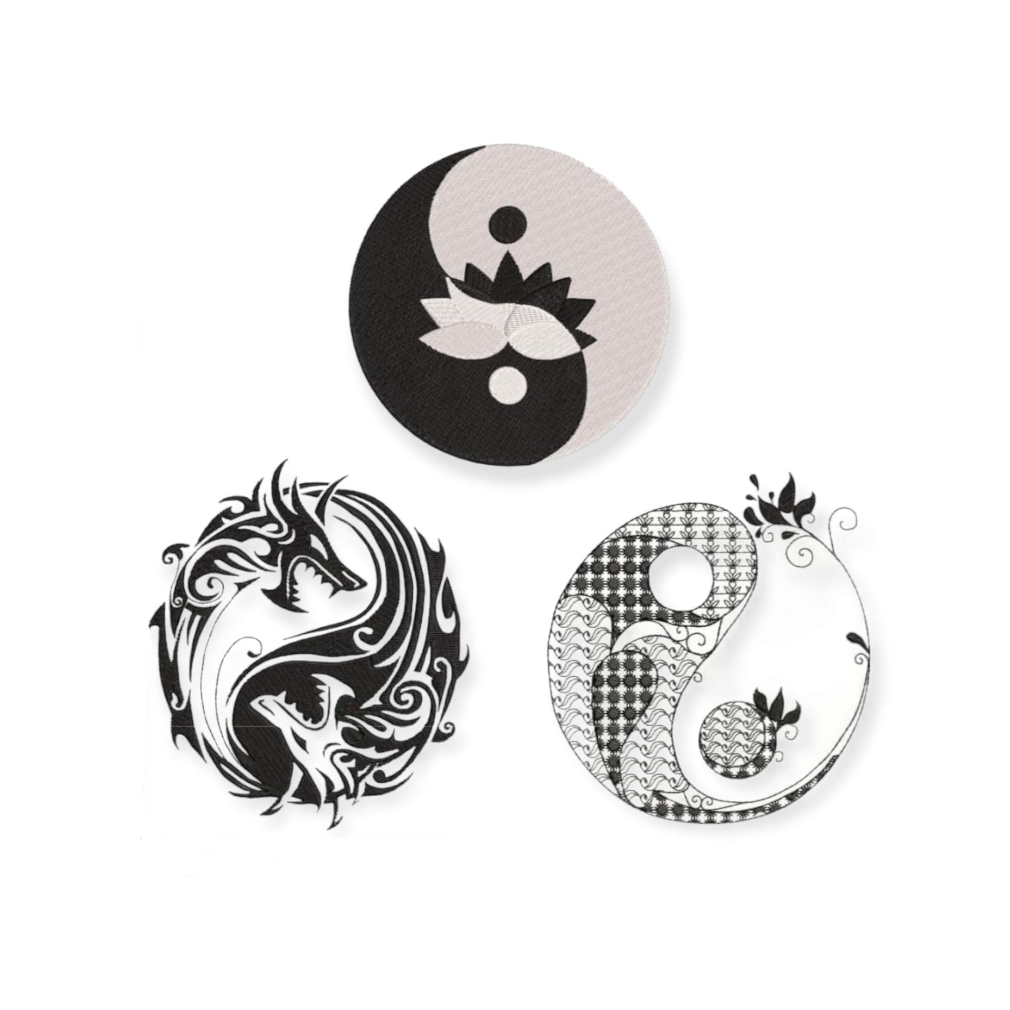 Stickdatei Yin und Yang Set von stiXXie by lajana
