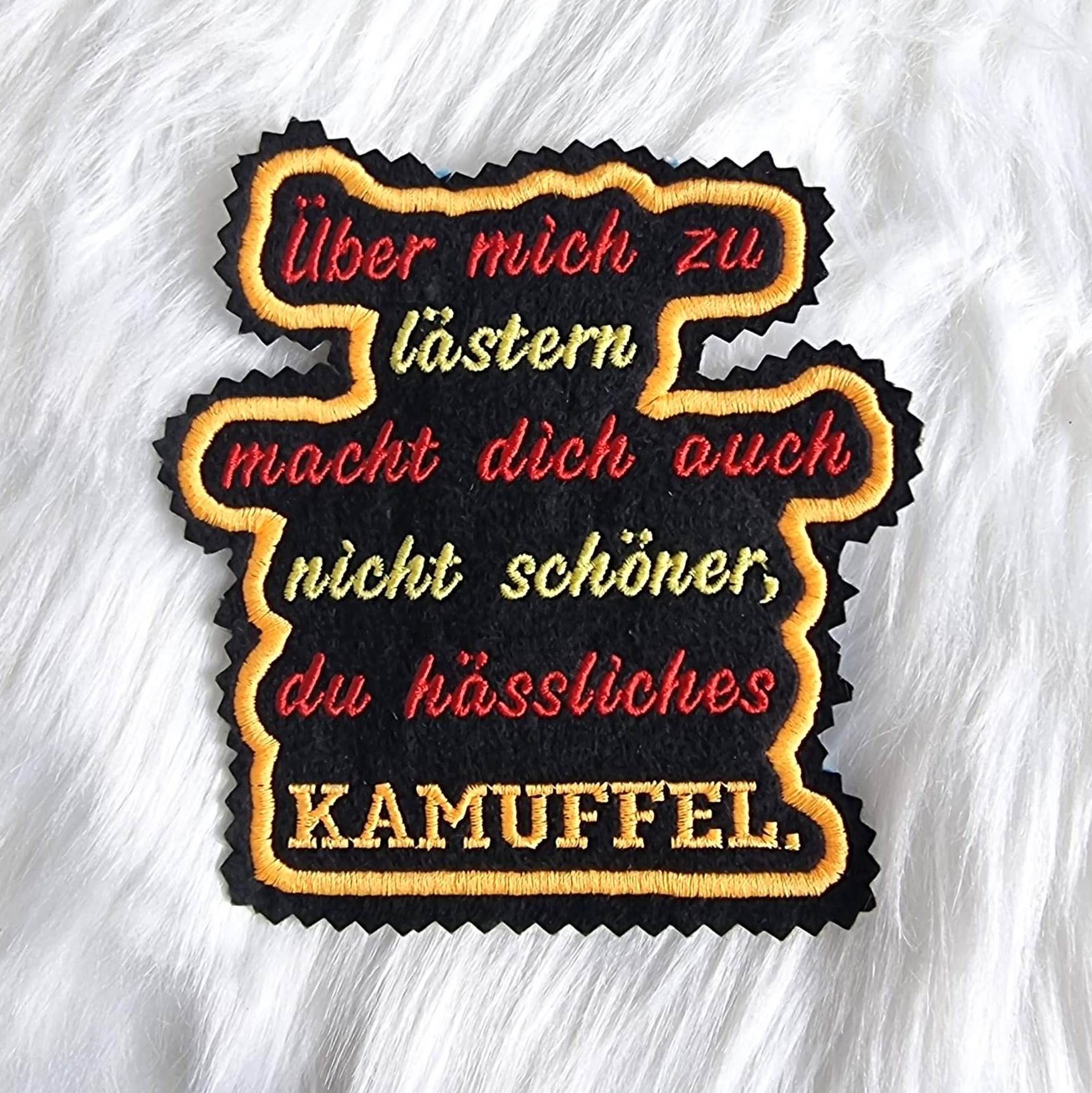 Stickdatei Sprüche Spruch Kamuffel von stiXXie by lajana
