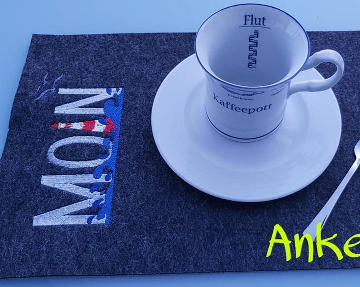 Stickdatei Leuchtturm mit Spruch Moin von stiXXie by lajana