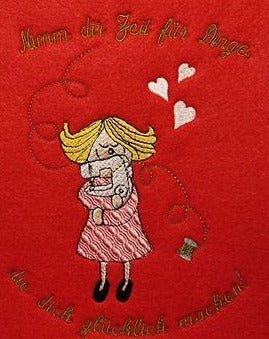 Stickdatei Sprüche - Nimm dir Zeit für Dinge von stiXXie by lajana