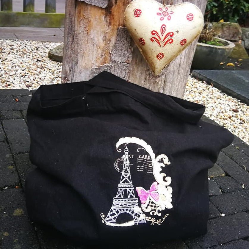 Stickdatei Eiffelturm Vintage Post Card von stiXXie by lajana