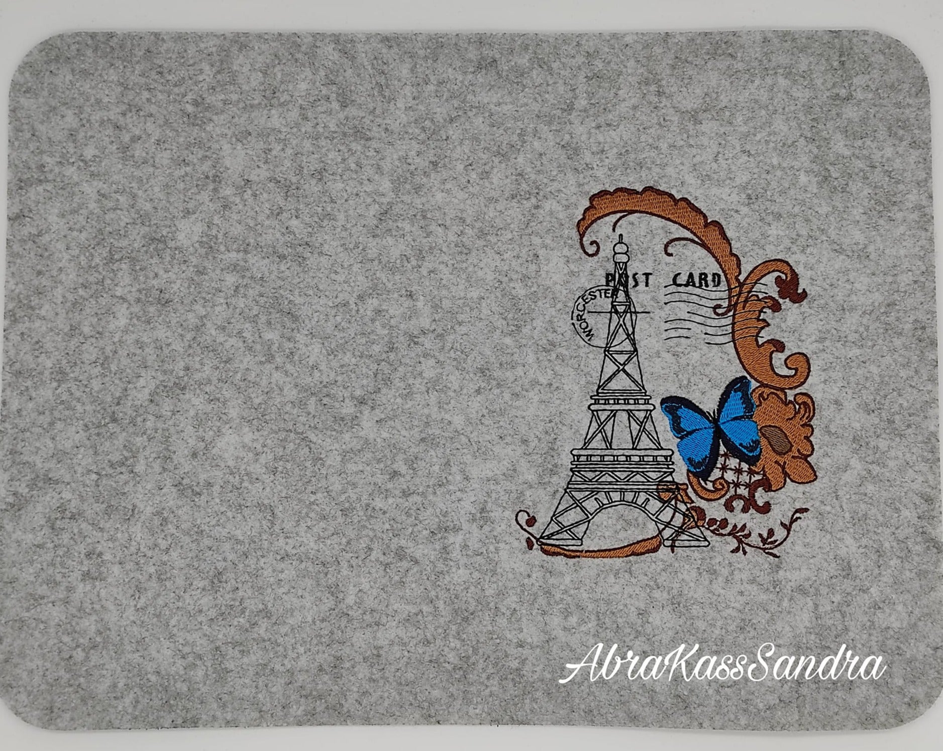 Stickdatei Eiffelturm Vintage Post Card von stiXXie by lajana