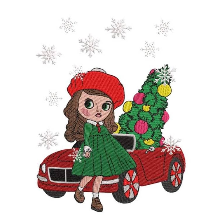 Stickdatei Weihnachten Vintage von stiXXie by lajana