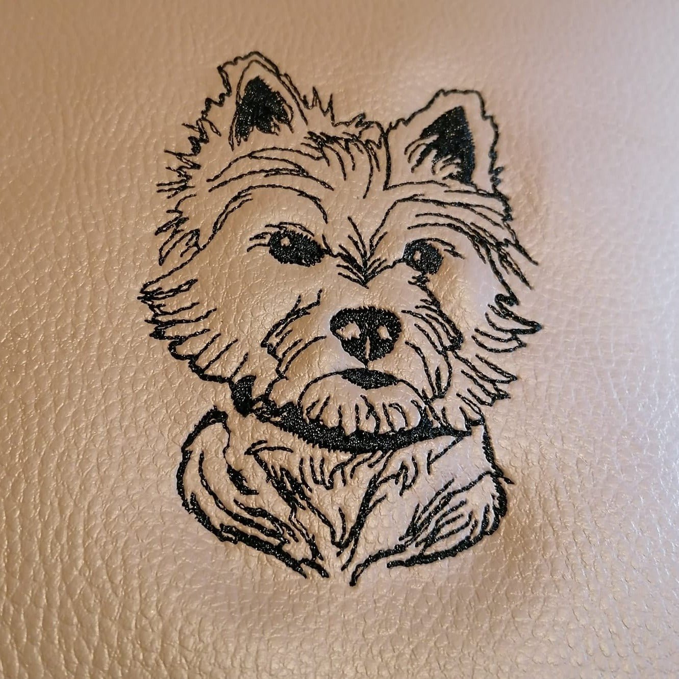 Stickdatei Hund Westie Kritzel von stiXXie by lajana