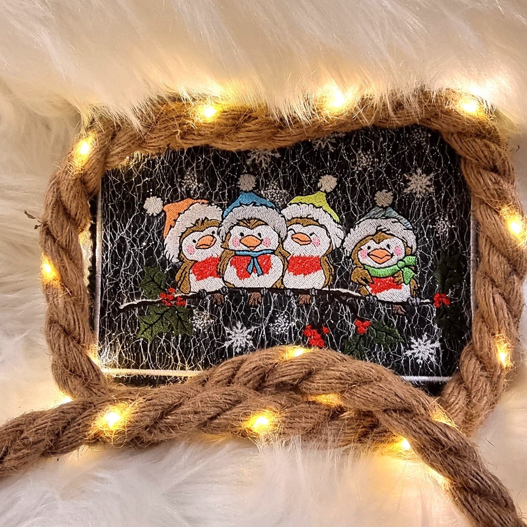 Stickdatei Vögel Wintervögel von stiXXie by lajana