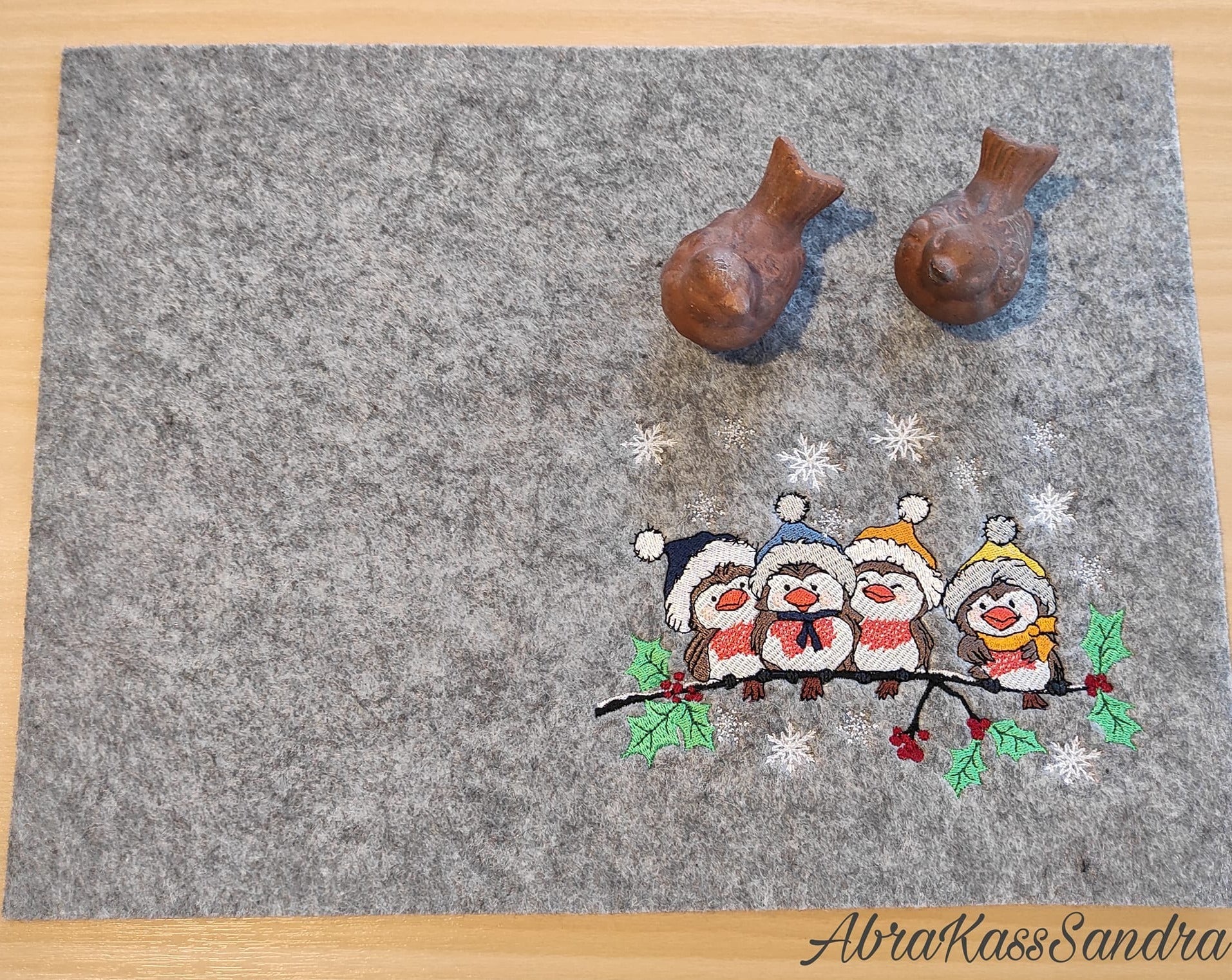 Stickdatei Vögel Wintervögel von stiXXie by lajana