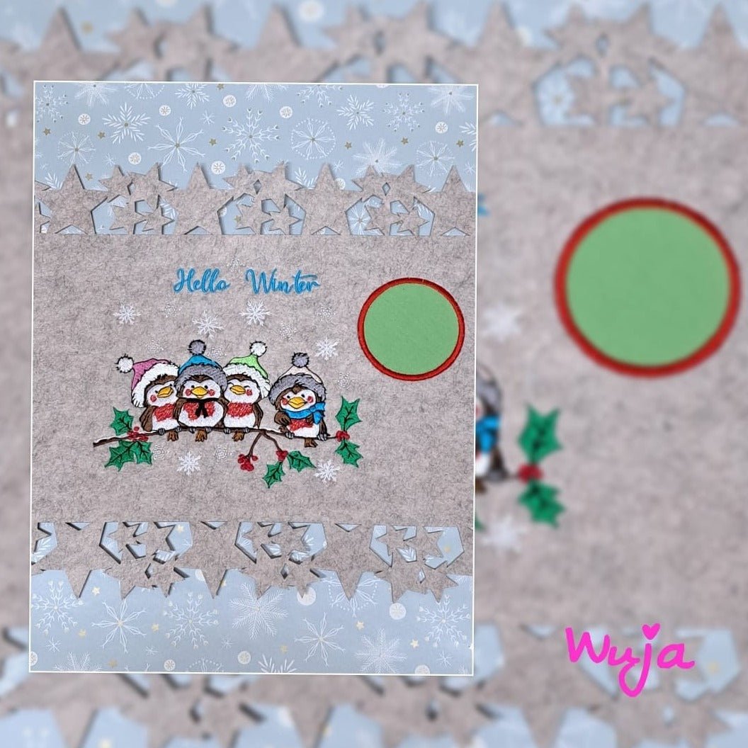 Stickdatei Vögel Wintervögel von stiXXie by lajana