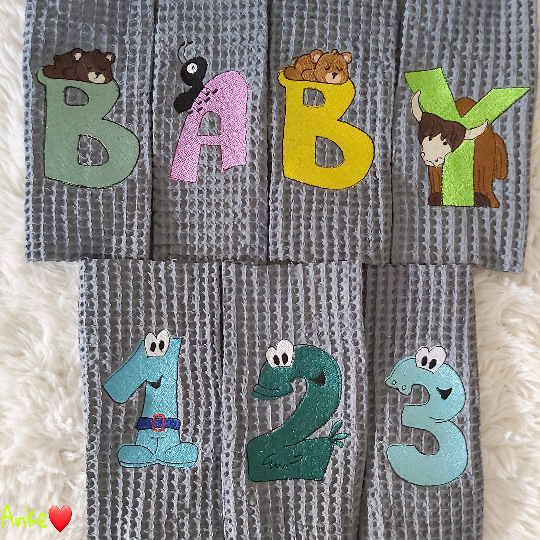 Stickdatei Zahlen - Fantasy 10-teilig von stiXXie by lajana