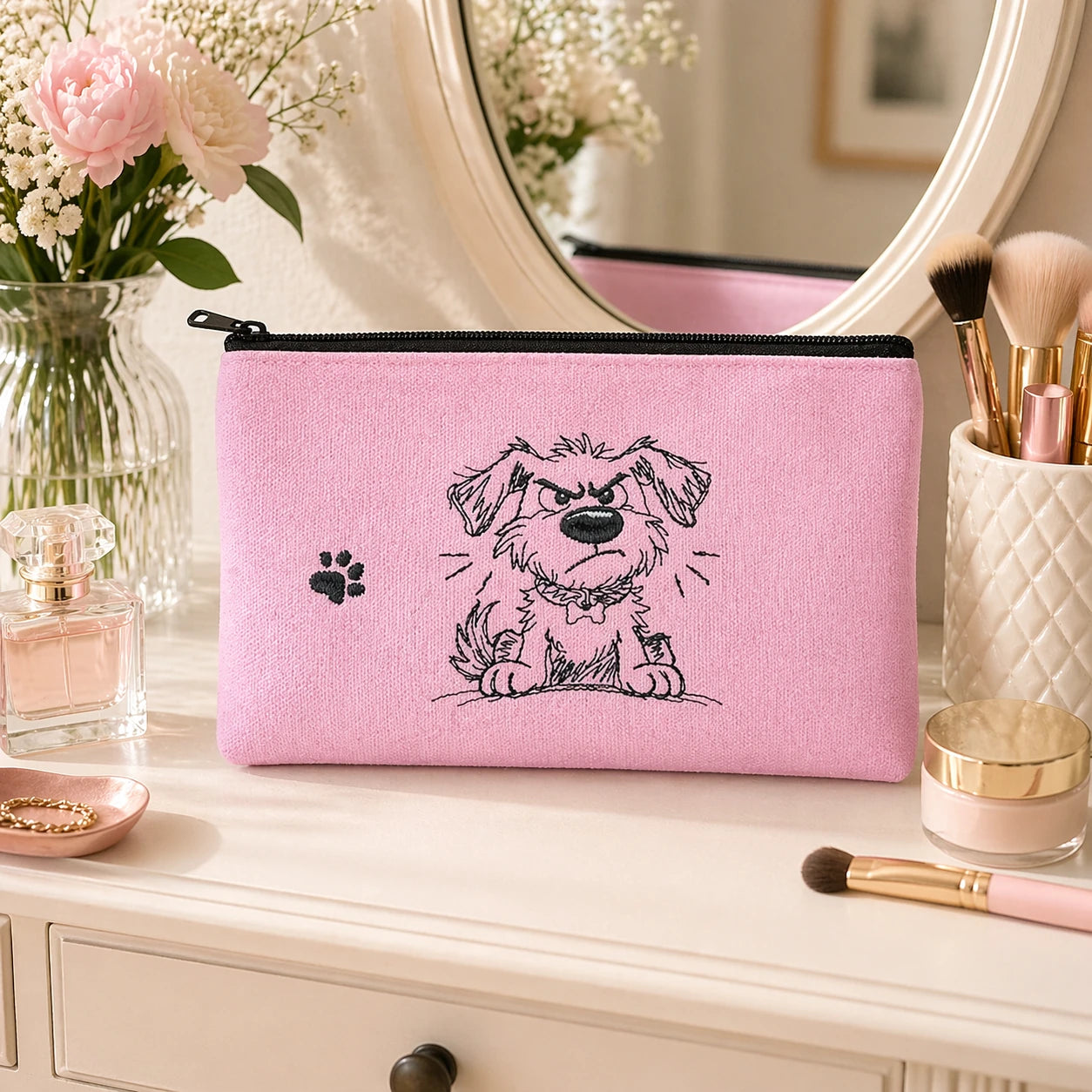 Stickdatei Hund bewuffnet