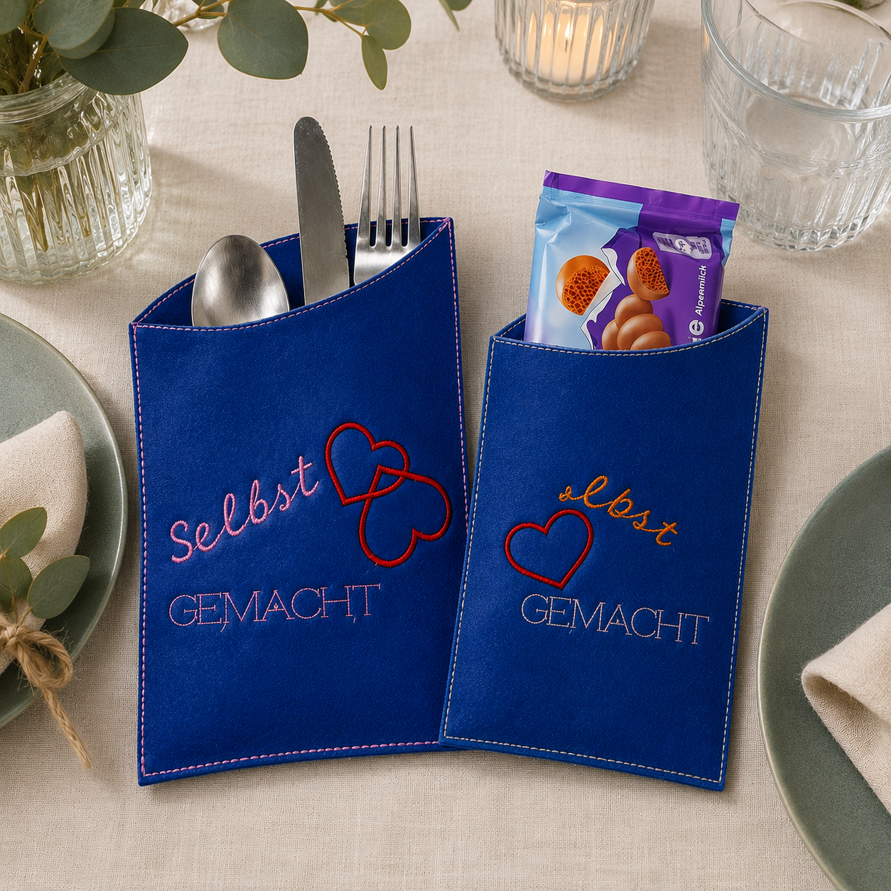 ITH Stickdatei Etiketten GlasLabel 10x10 🍾 – Mega-Paket mit 11 Dateien