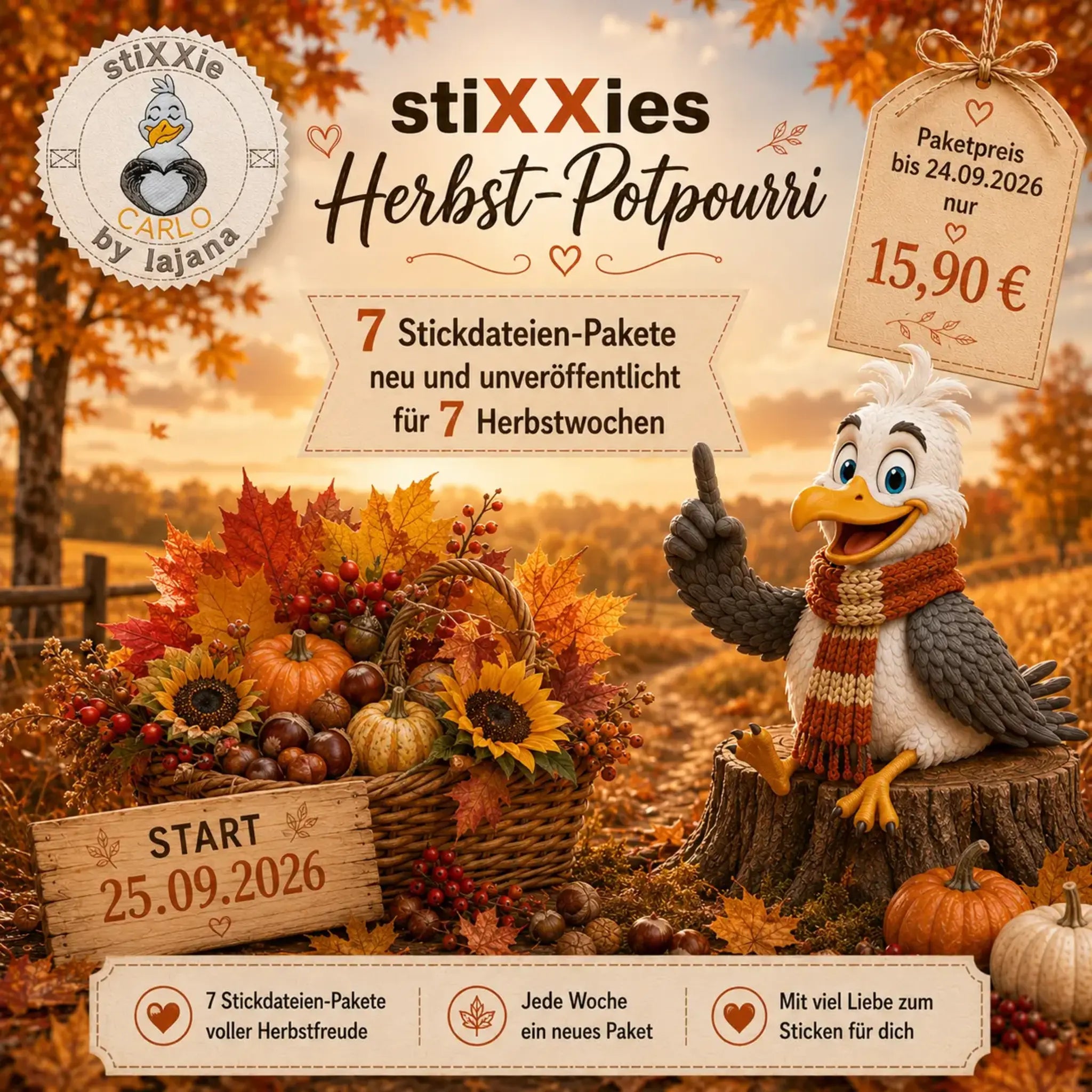 Stickdateien Herbst-Potpourri 2026