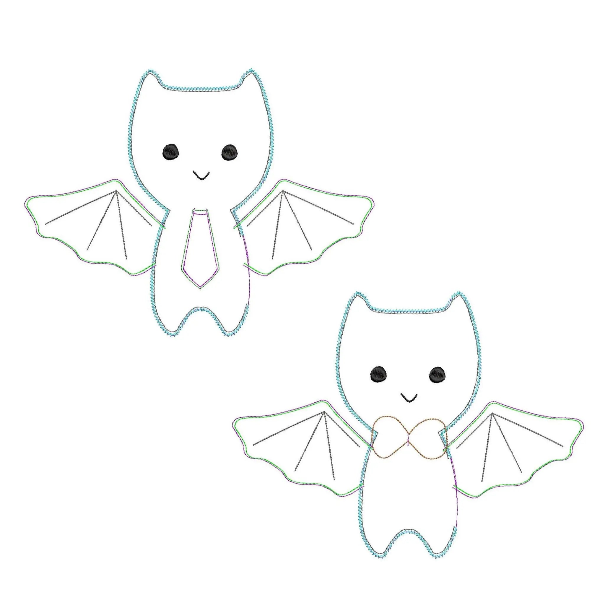 ITH Stickdatei Fledermaus Kuscheltier