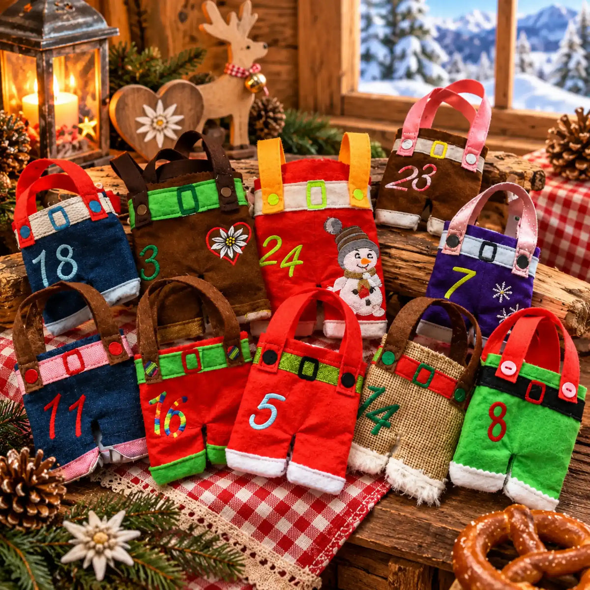 ITH Stickdatei Adventskalender Hosen