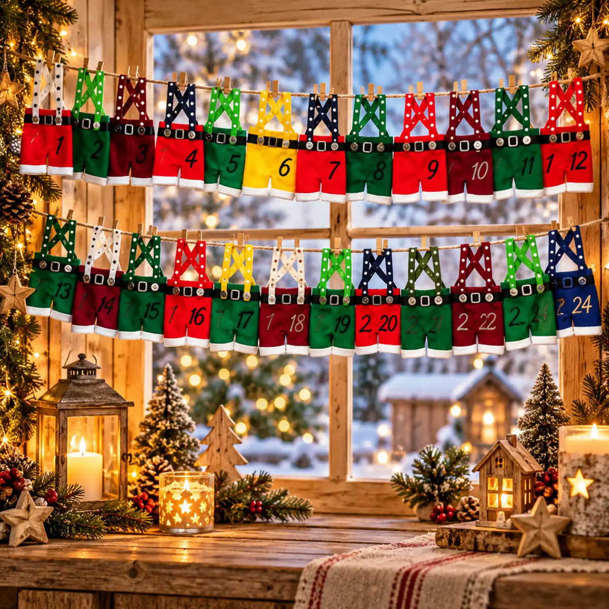 ITH Stickdatei Adventskalender Hosen