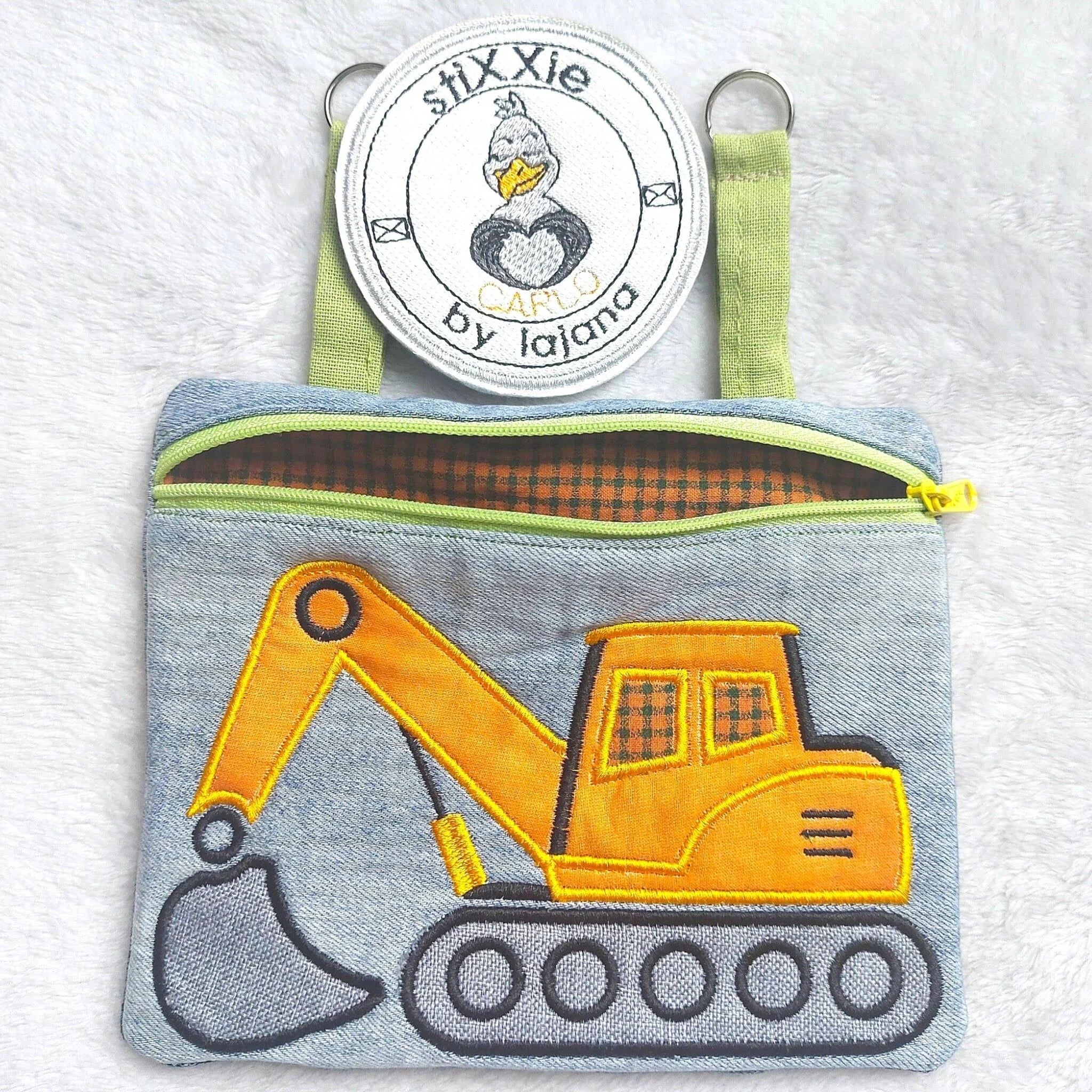 ITH Stickdatei Baggertasche
