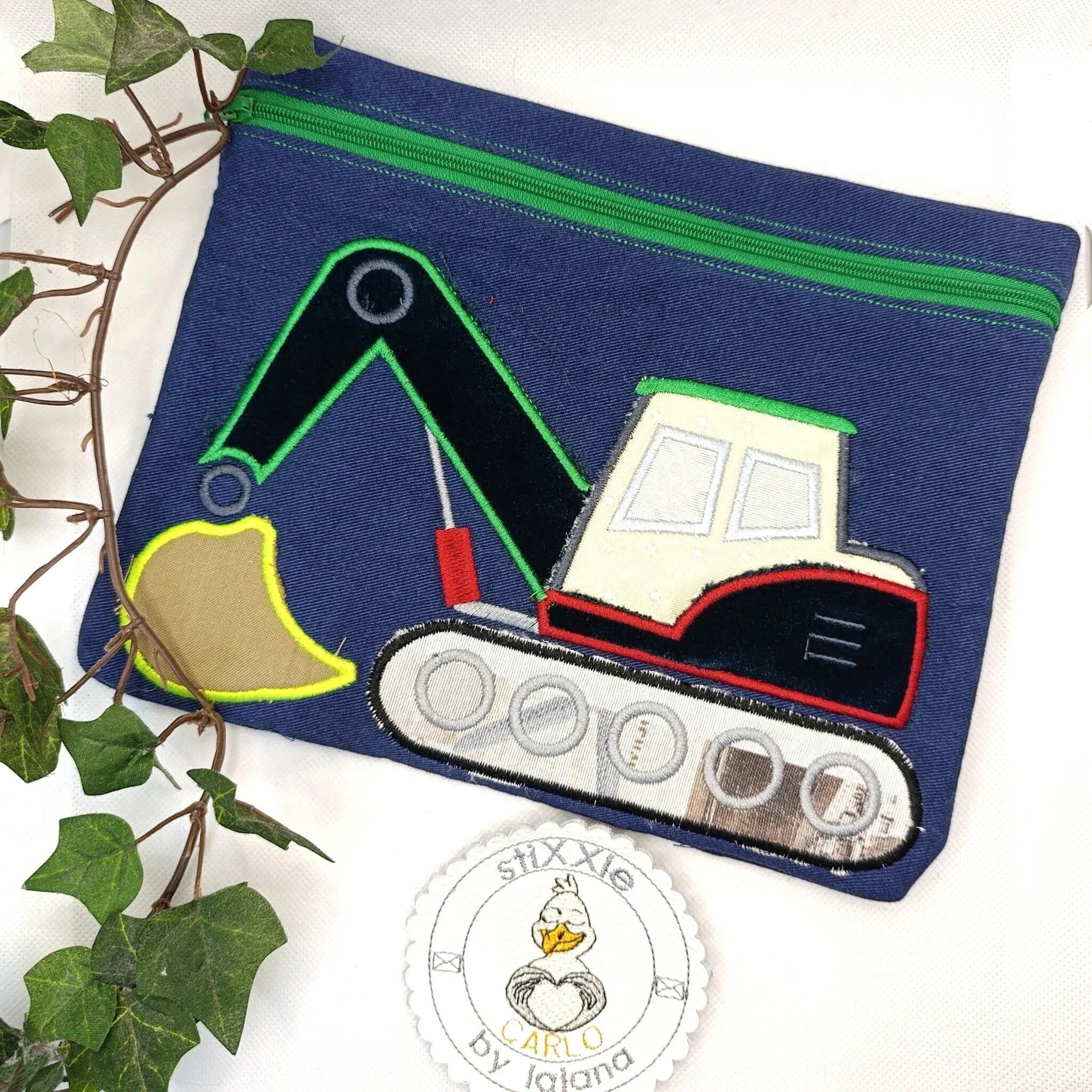 ITH Stickdatei Baggertasche