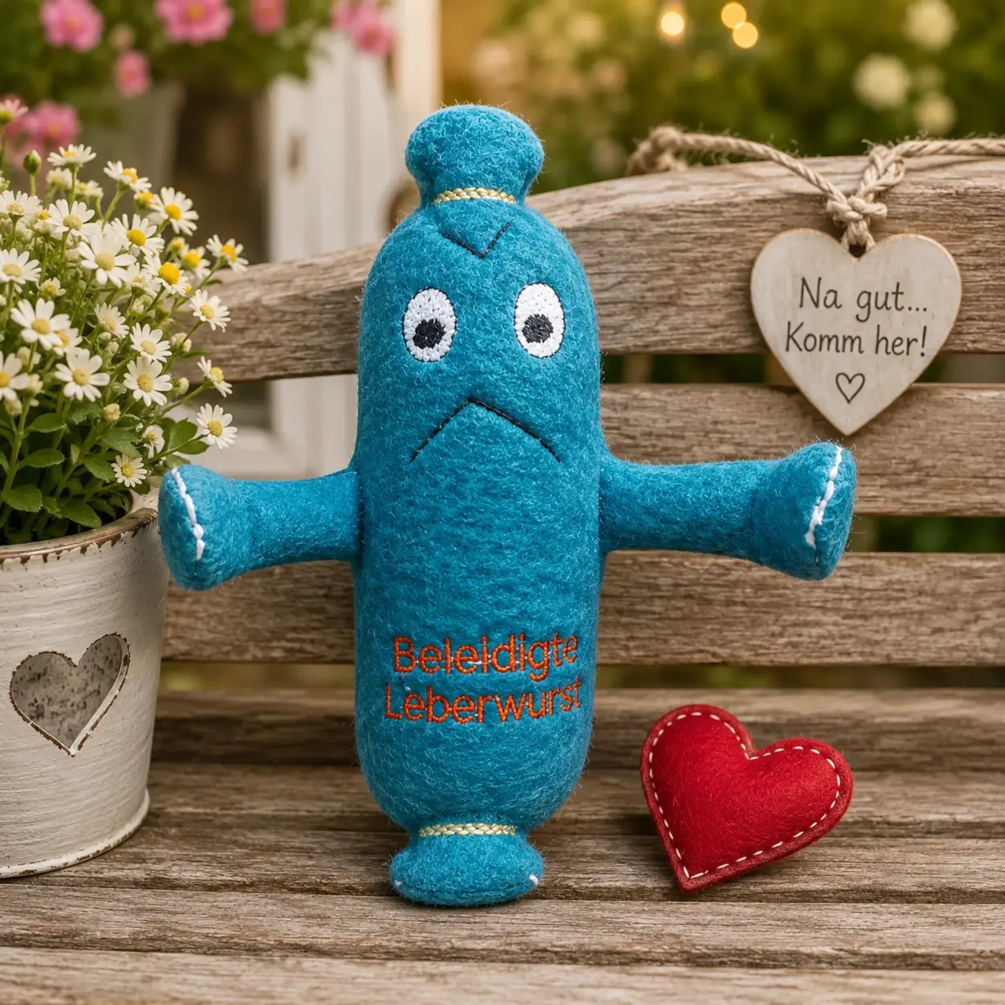 ITH Stickdatei Beleidigte Leberwurst