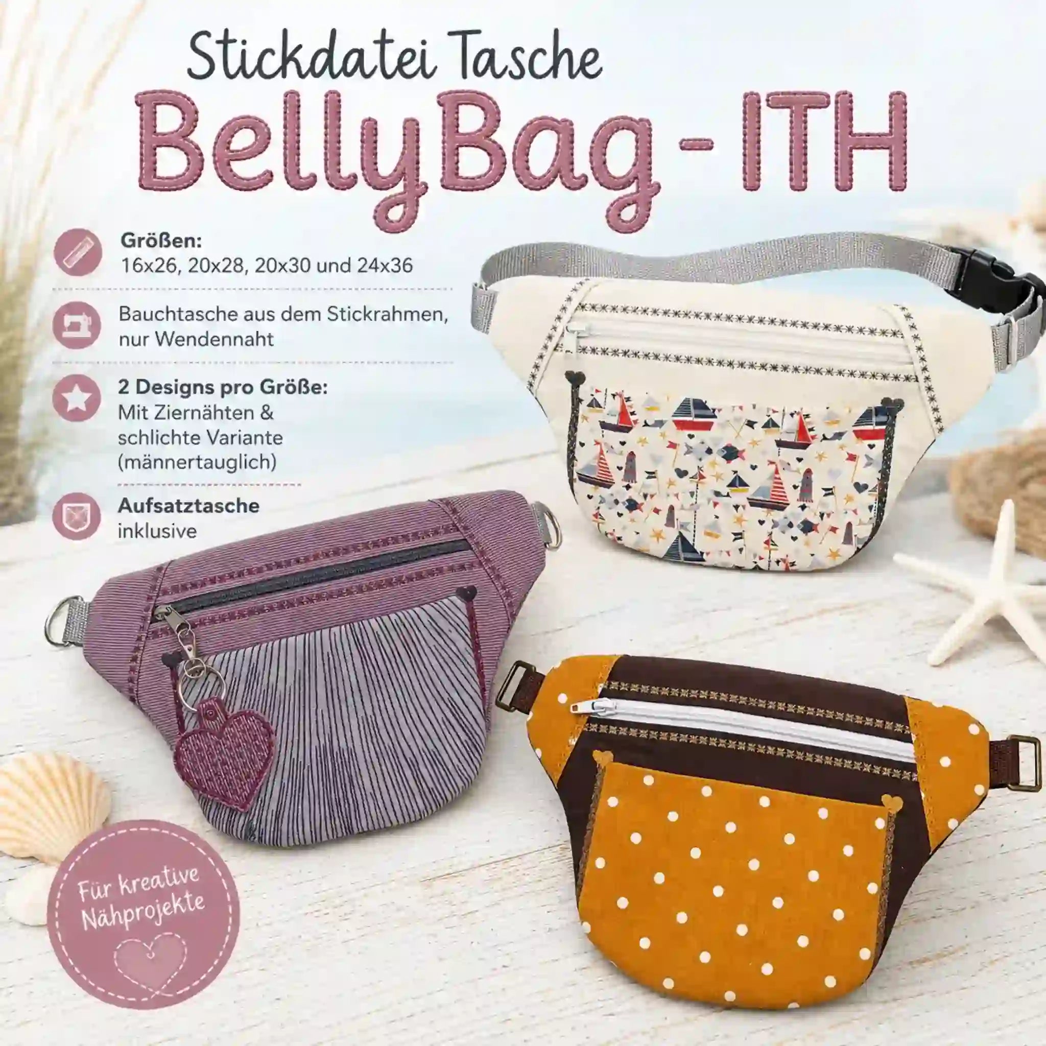 ITH Stickdatei Tasche BellyBag