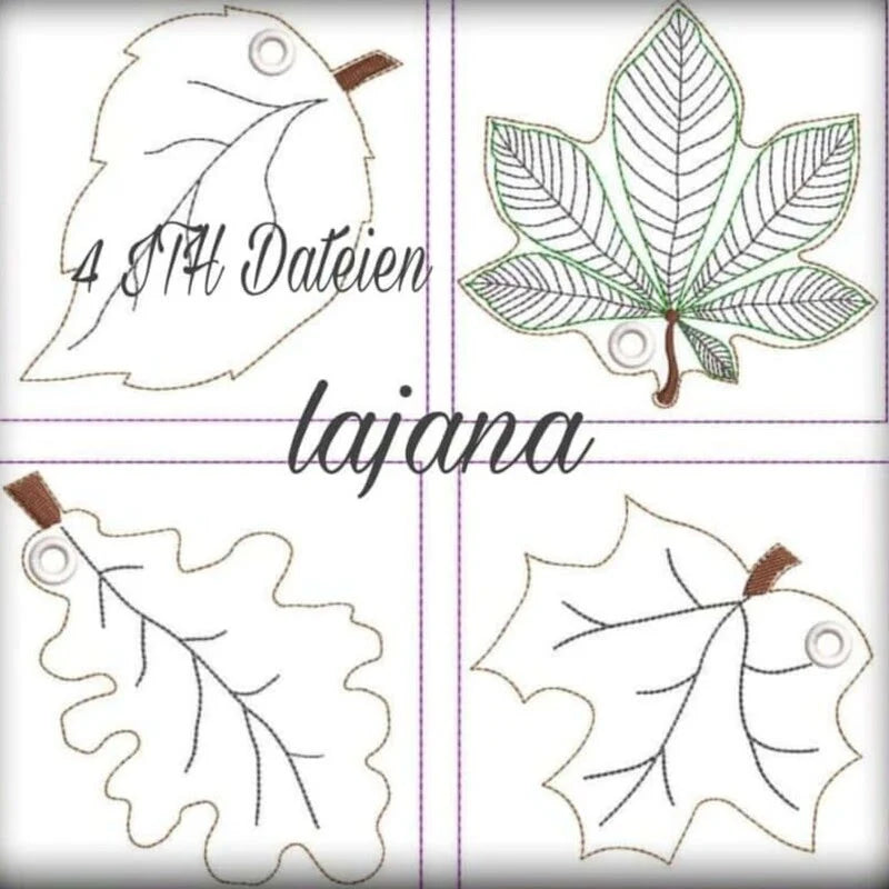 ITH Stickdatei Blätter von stiXXie by lajana