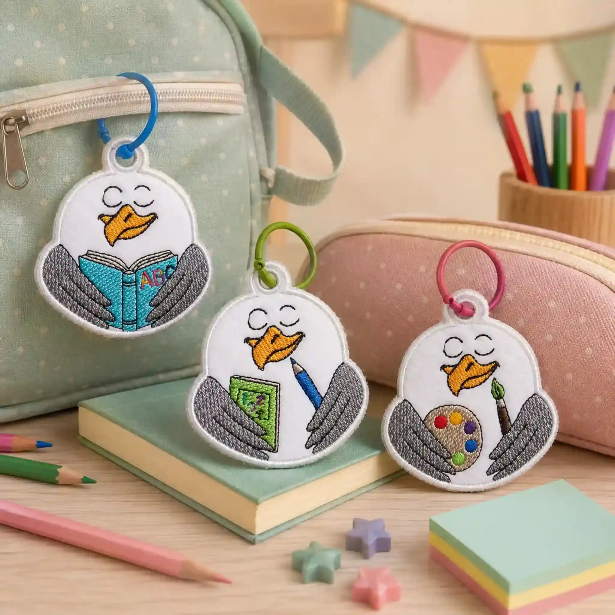Stickdatei Möwe Carlo goes to school – ITH