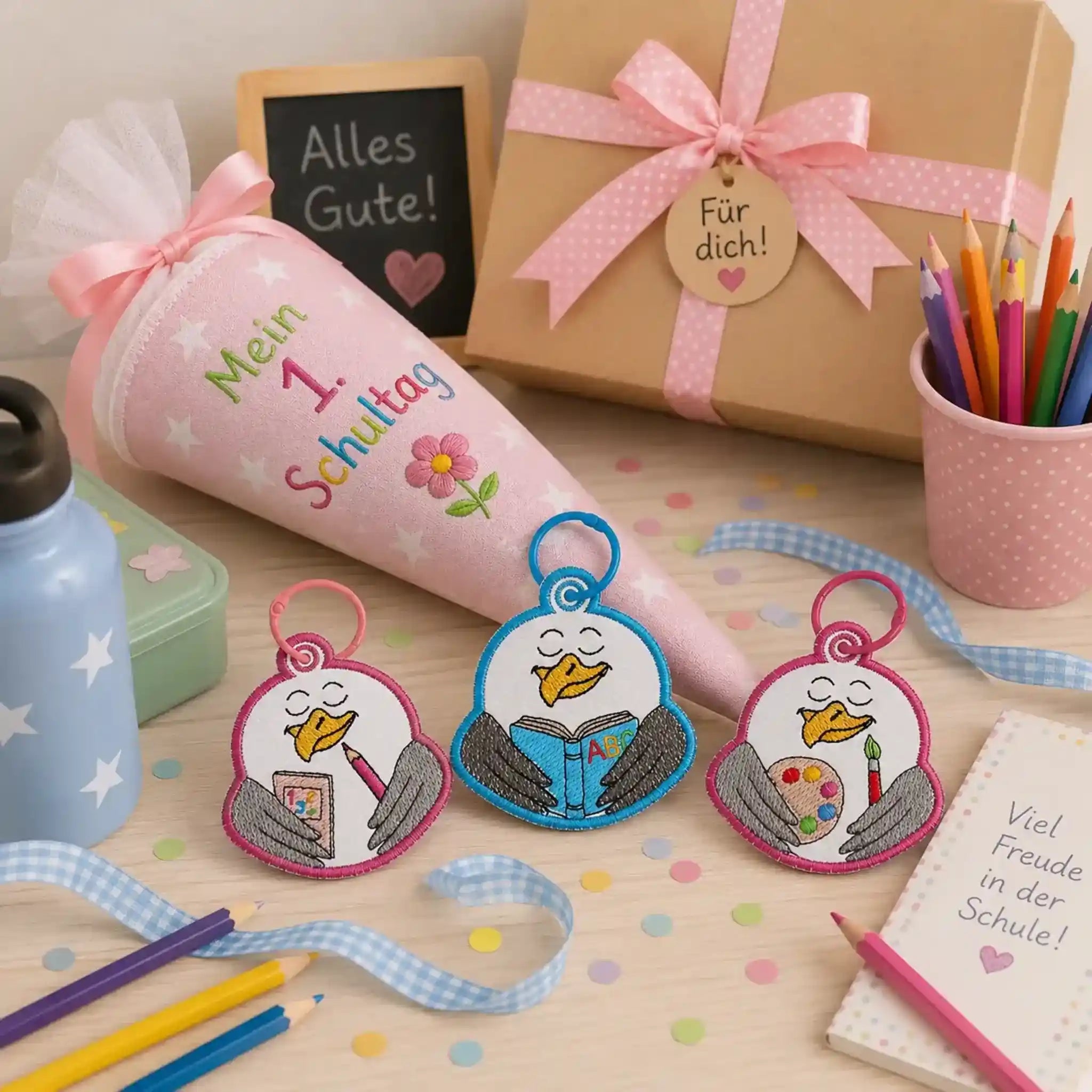 Stickdatei Möwe Carlo goes to school – ITH