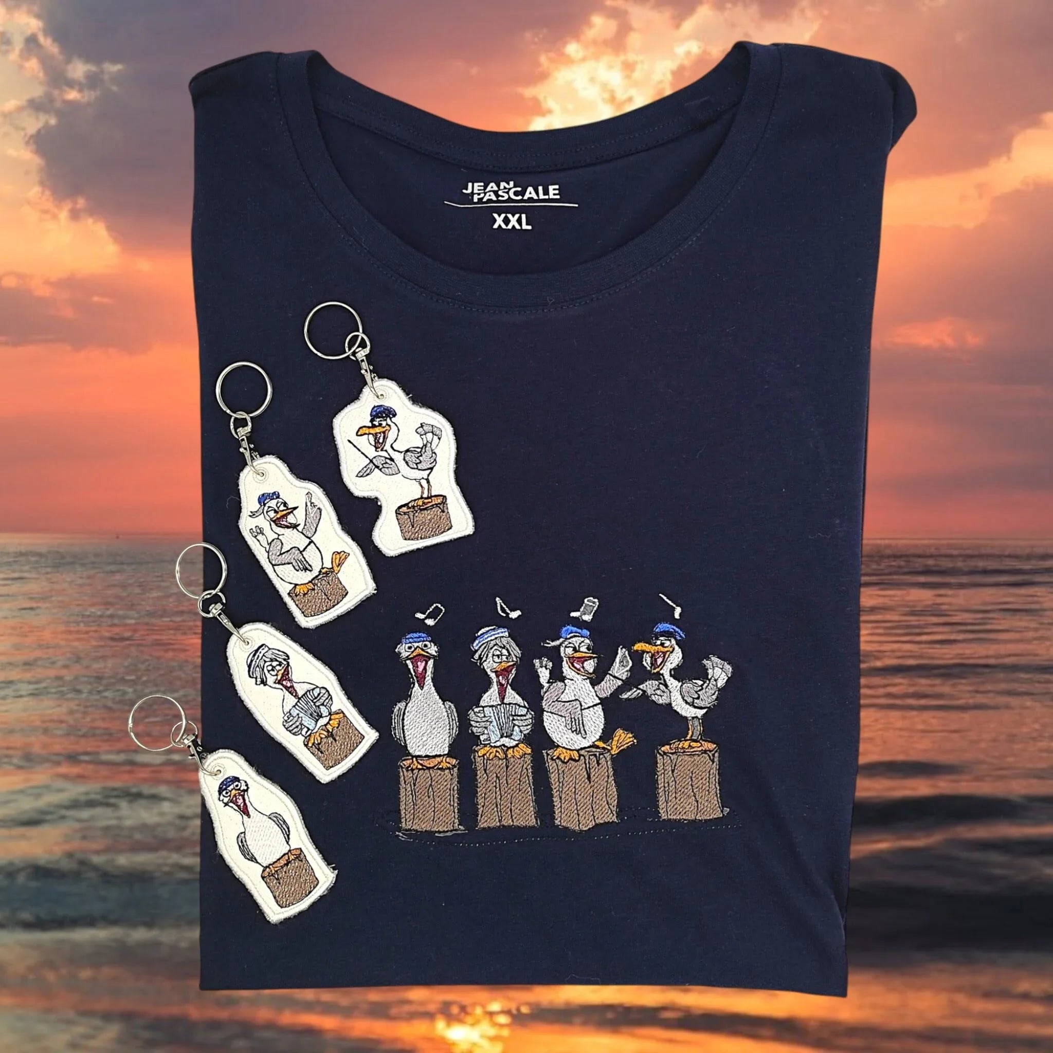 ITH Stickdatei Möwe Carlos Shantychor