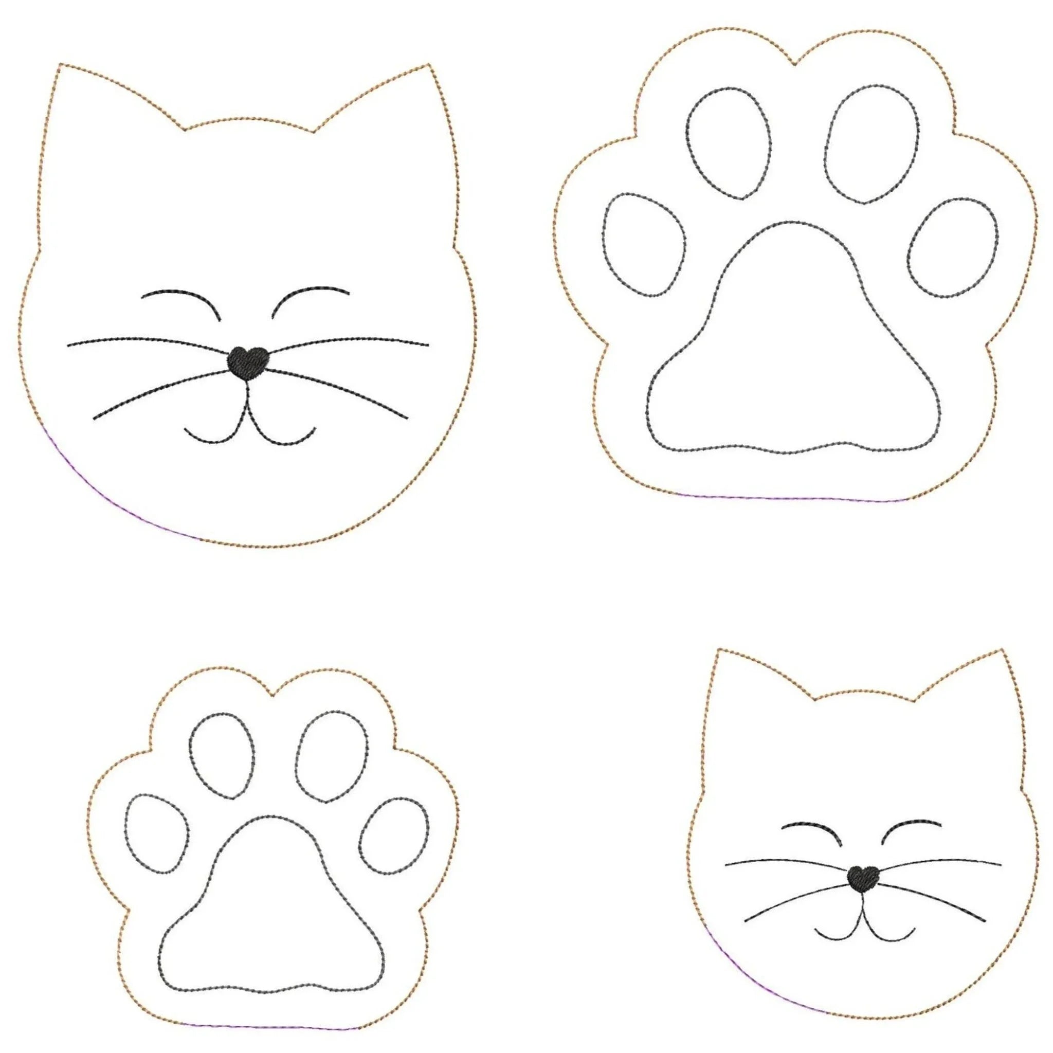 ITH Stickdatei Katzenkissen für Catnips