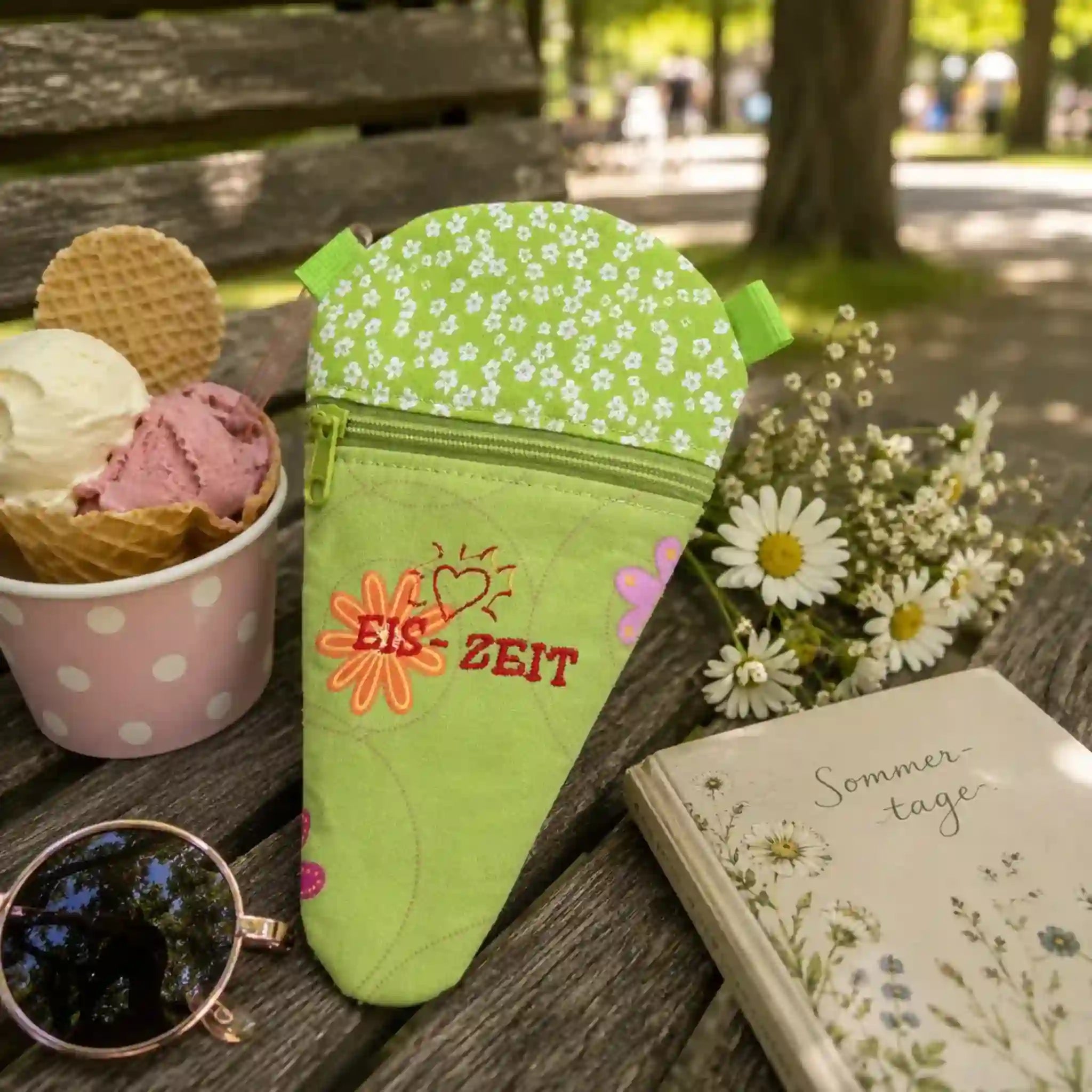 ITH Stickdatei Eis(geld)-Täschchen