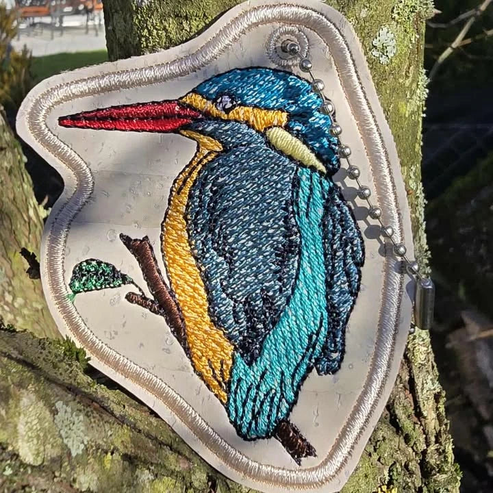 ITH Stickdatei Eisvogel Anhänger
