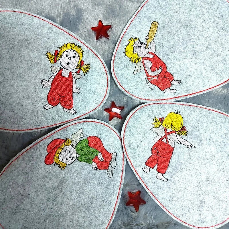 ITH Stickdatei Engel und Anhänger