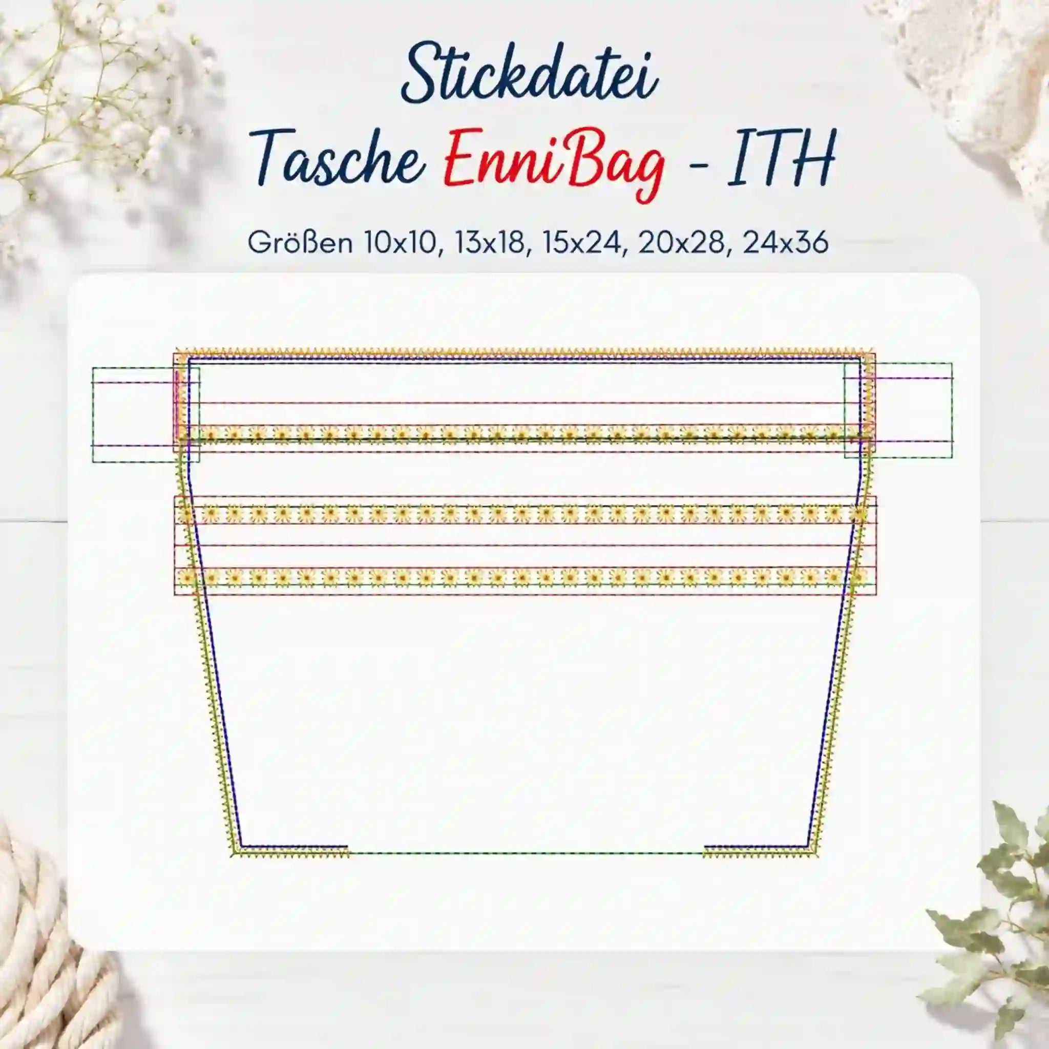 ITH Stickdatei Tasche EnniBag