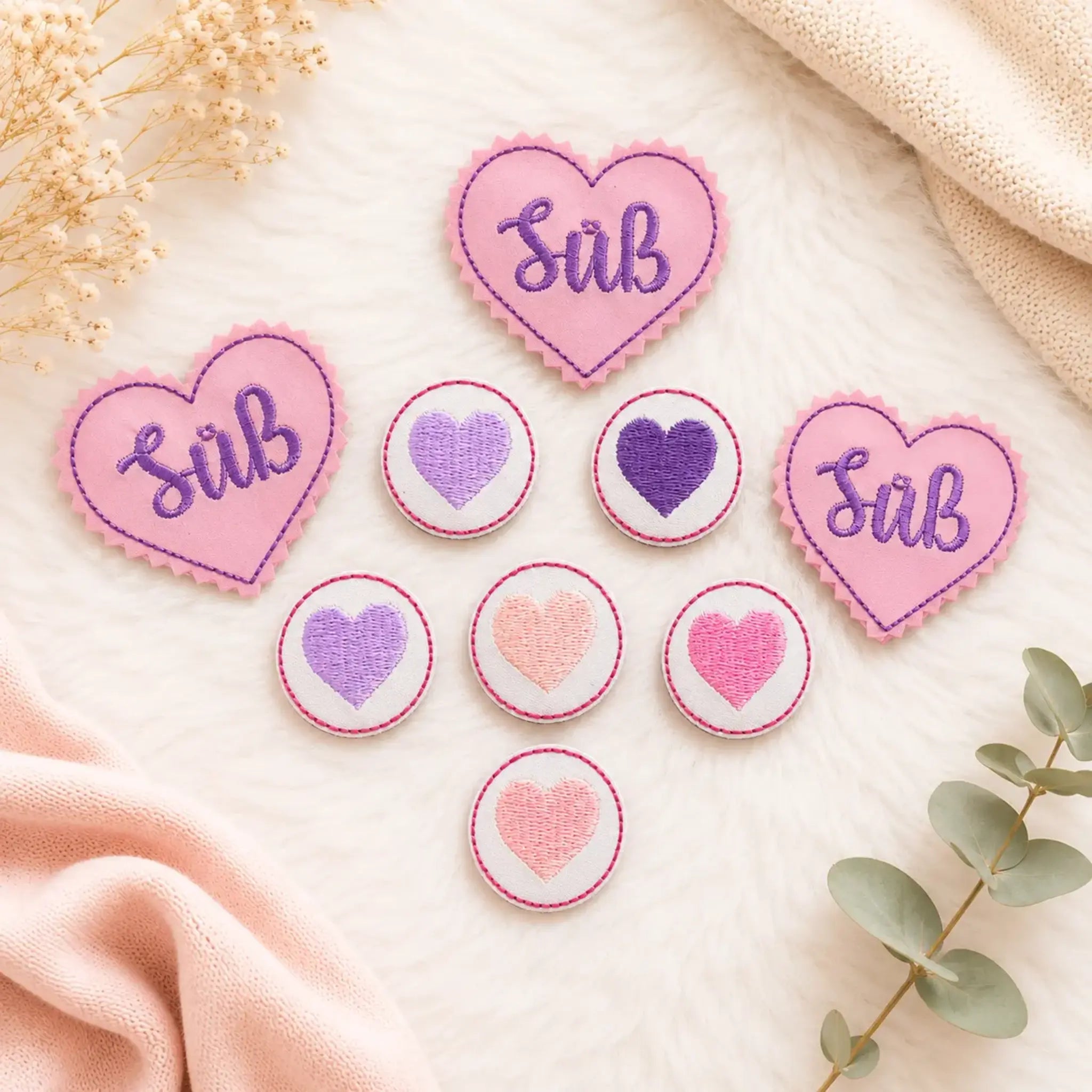 ITH Stickdatei Etiketten-Set 10x10 🏷️ – 11 Motive als Mehrfachstick ✨
