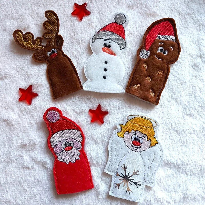 ITH Stickdatei Fingerpuppen Weihnachten von stiXXie by lajana