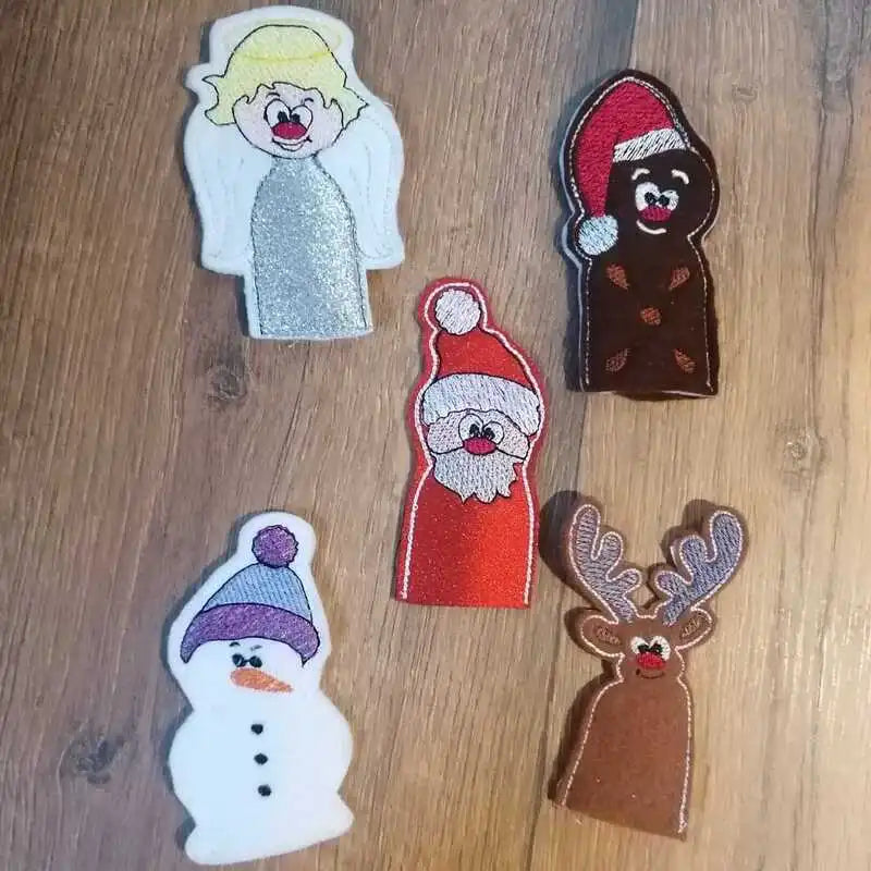 ITH Stickdatei Fingerpuppen Weihnachten