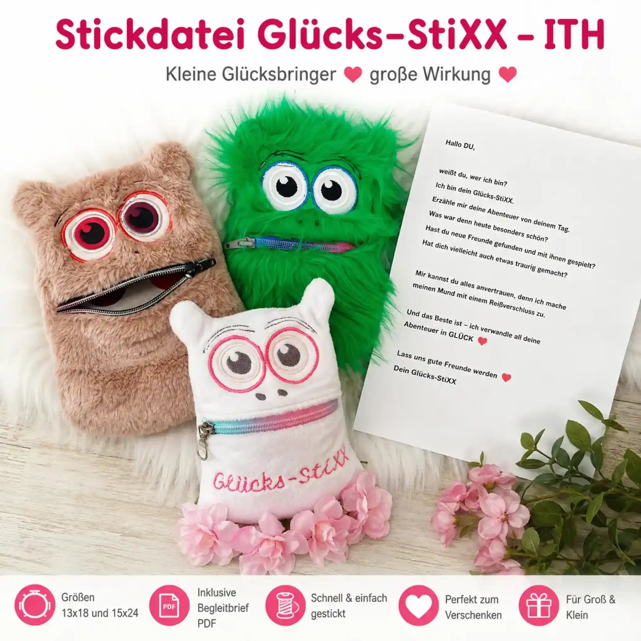 ITH Stickdatei Glücks-StiXX