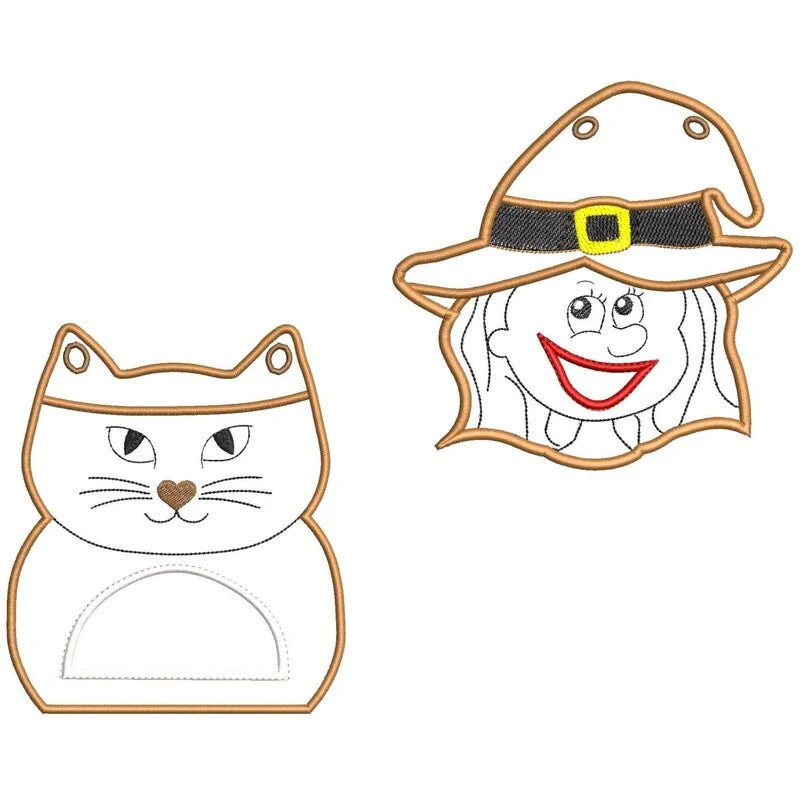 ITH Stickdatei Halloweentaschen und Mugrugs